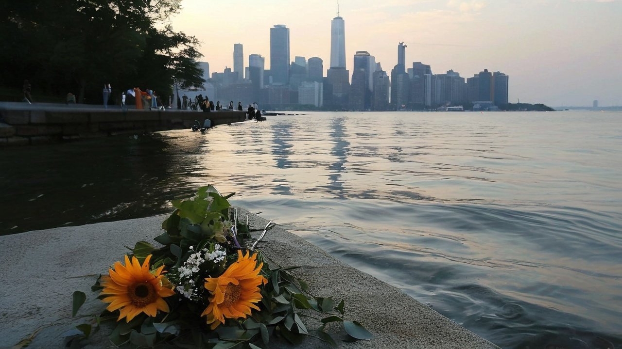 a bouquet of flowers on a ledge next to a body of water
https://topnewsalertblog.com/memorial-held-for-new-yorkers-who-drowned-off-city-beaches-this-year-2024/